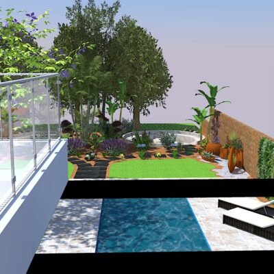 R+1-jardin vue de ch